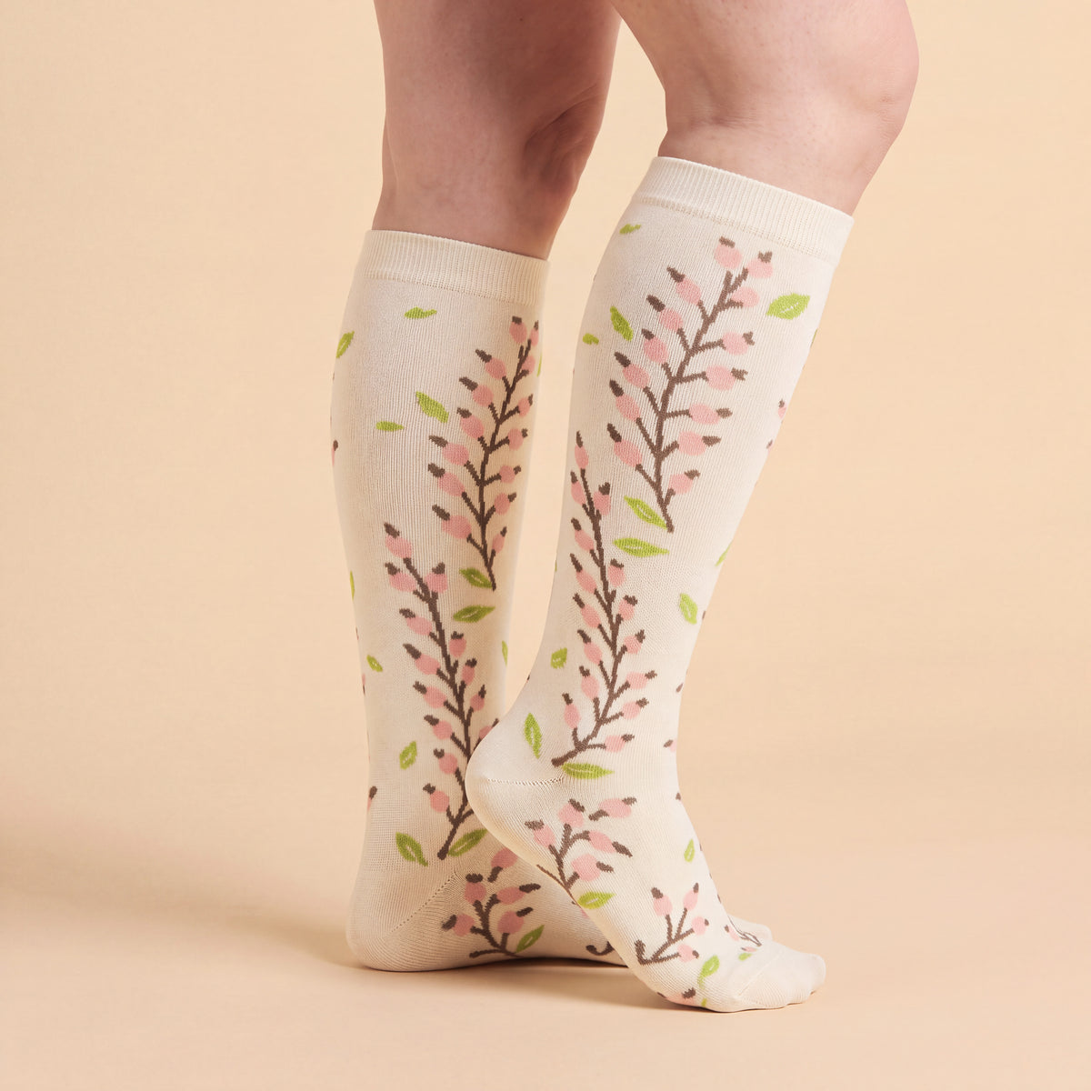 Cherry Branch Compression Socks