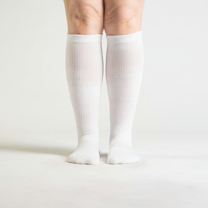 White Compression Socks Bundle 5-Pack