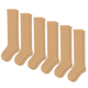 Tan Compression Socks Bundle 6-Pack