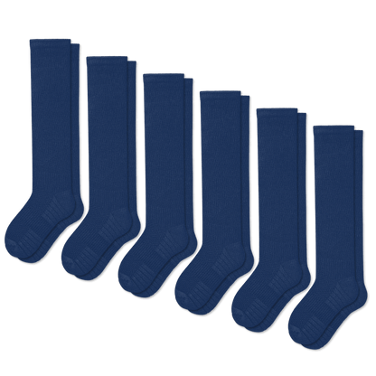 Blue Compression Socks Bundle 6-Pack
