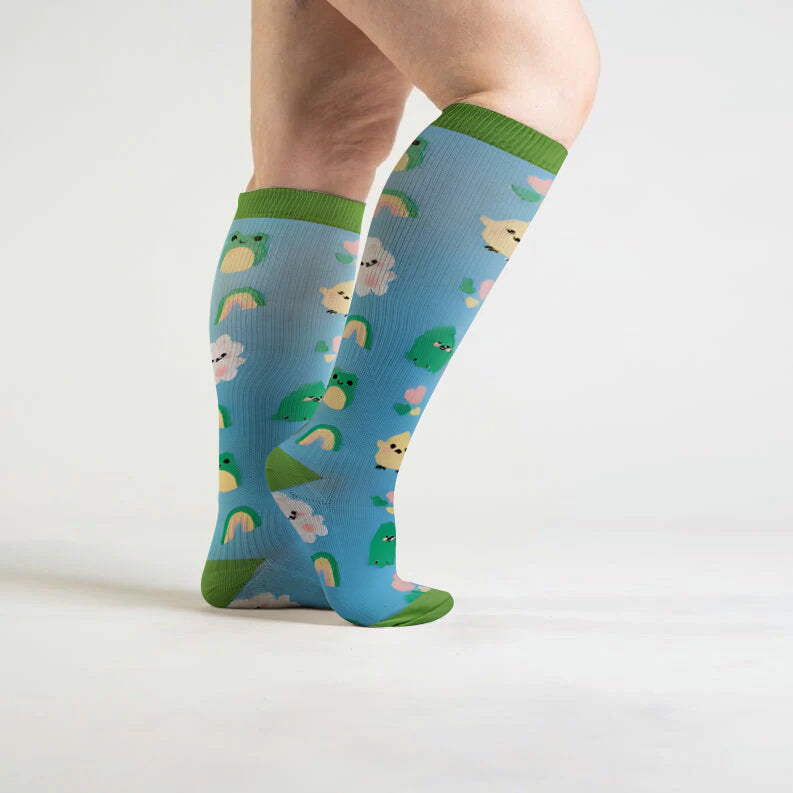 Rainbow Friends Compression Socks