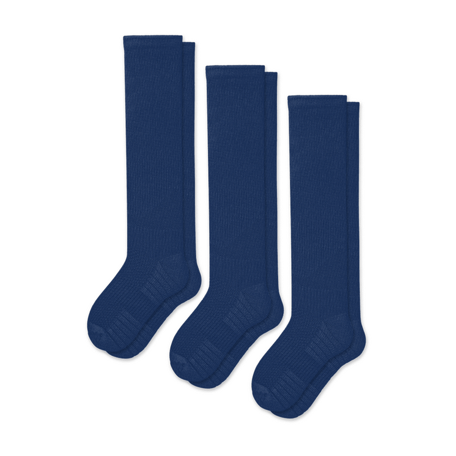 Blue Compression Socks Bundle 3-Pack